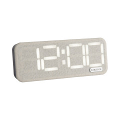 Digitálny budík Roanne LED Karlsson KA6154WH, sivobiela